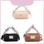 Túi Nylon Mini thanh lịch có xếp li và khe cắm di động cho phụ kiện thông thường cho bé gái
