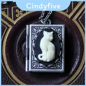 Mặt dây chuyền quyến rũ sách đương đại với dây chuyền thép không gỉ cho phụ kiện giun sách