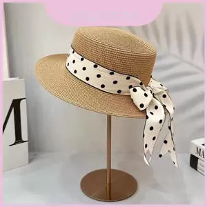 Mũ Rơm Thông Thường Có Vành Rộng Và Tấm Che Nắng Cho Nữ Đi Biển Và Sân Vườn Mùa Hè