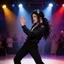 Michael Jackson Cosplay Tóc Giả Màu Đen Vừa Dài Tóc Xoăn Cho Sân Khấu