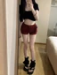 chân dài bắn tỉa Hotties quần short denim thiết kế eo thấp cho nữ mùa hè mới vừa vặn vừa vặn đa