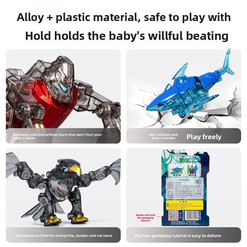 Mô hình robot hợp kim biến hình khỉ với bộ tự làm cho trẻ em và người sưu tập robot Teen