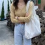 Large Capacity Forest Style Bag Pastoral Style Canvas Bag Lace Shoulder Bag Handbag Bag Womens V
