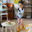 Đồ Bơi Đẹp Cho Bé Gái Nhanh Khô Mùa Hè Cho Bé Hoạt Hình Hàn Quốc Dài Tay Chống Nắng Đồ Bơi Một M