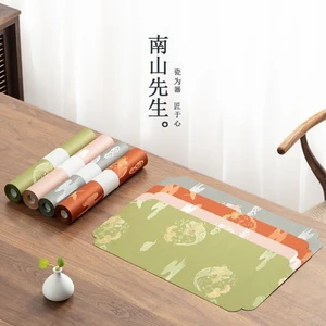Thảm Trà Yunsonghe, Thảm Trà, Zen Coaster, Bàn Trà Retro Phong Cách Mới, Bàn Trà Pha Khô, Phụ Kiện Lễ Trà