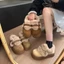 Giant Good-looking Snow Boots Thick Soles Heightening Winter Cute Bow Slip-on Woolen Cotton S