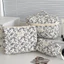 Hộp đựng du lịch Unisex Cotton hoa có nội thất rộng rãi cho mỹ phẩm và đồ vệ sinh