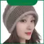 Mũ Acrylic dệt kim dày dành cho nữ Beanie thông thường thanh lịch với phụ kiện mùa đông thoải mái mềm mại