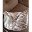 Retro Floral Canvas Bag Small Fresh Literary Temperament Taro Purple Cedar Small Fish Print Spli