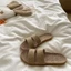 Rơm Linen Áo khoác ngoài thoáng khí Dép đi biển Dép đi trong nhà mùa hè dành cho nữ