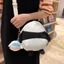Túi đeo chéo gấu trúc vui vẻ phong cách Hàn Quốc có túi chất liệu Nylon di động và