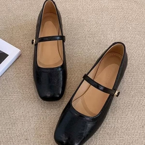 New Year French Style Shoes For Work And Commuting, Retro One-strap Mary Jane Shoes, High Heels,