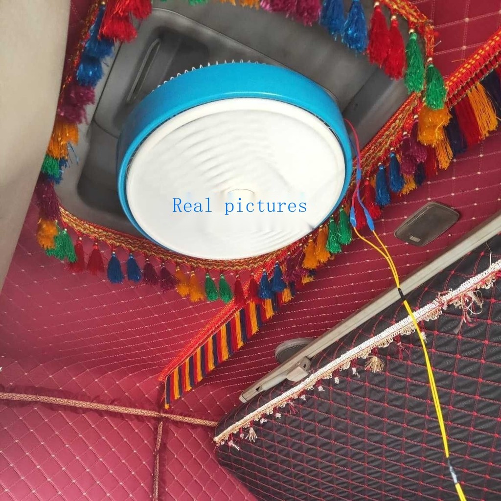 Quạt Ô Tô 12 inch 24v Xe Tải Lớn Trường Xe Buýt Quạt Trần Lạnh 12v Xe Buýt Hành Khách Công Suất Cao Trần Hongyun Quạt Điện