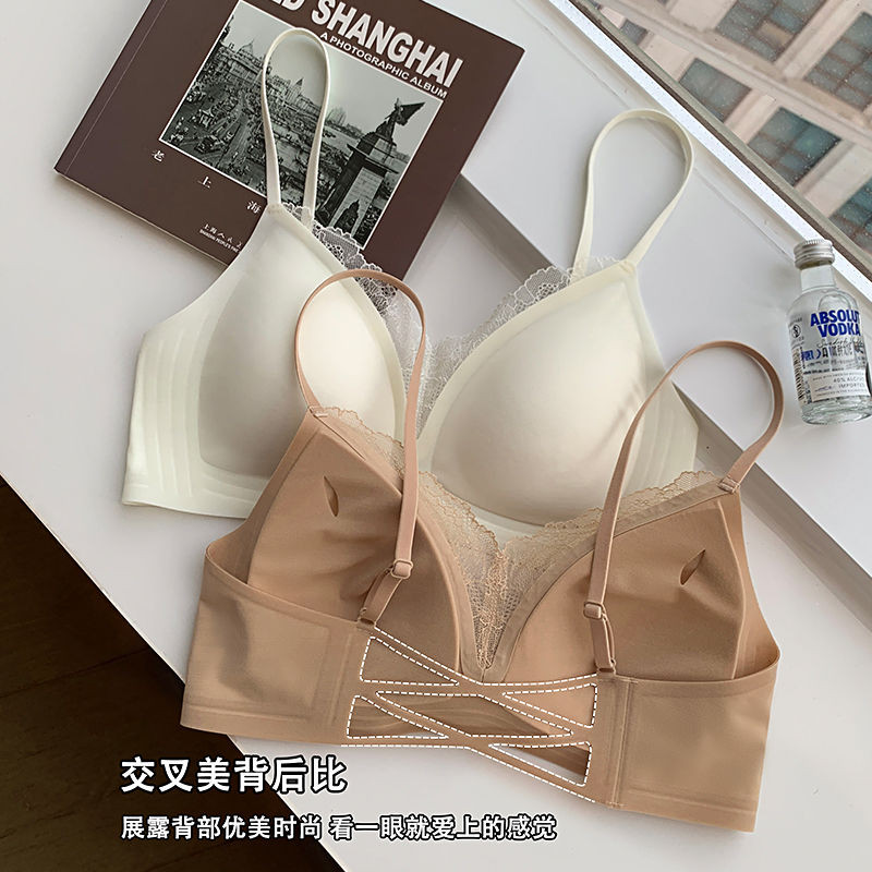 Quần Lót Ngực Nữ Ren Thoáng Khí, Không Dây - Chống Chảy Xệ & Dép Lưng