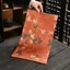 Yunjian Cam Hoa Mận Đỏ Trà Khô Thảm Hai Mặt Tay Khâu Trà Coaster Retro Trà Bàn Thảm Chống Thấm Nước Kép Đa Năng Trà Thảm