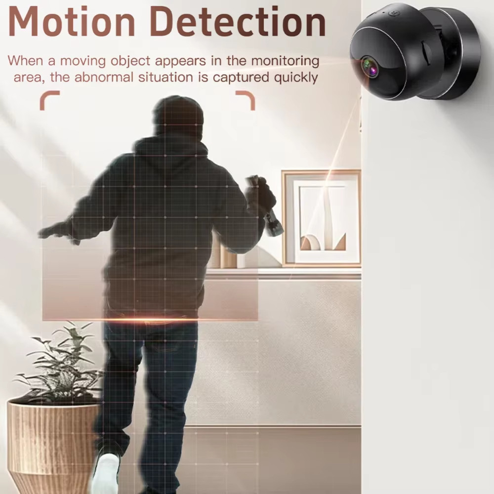 Phòng Camera Mini HD 4K Camera An Ninh Wifi Không Dây Âm Thanh 2 Chiều Phát Hiện Chuyển Động Giám Sát Full Màu Tầm Nhìn Ban Đêm Camera An Ninh Cho Nhà Hàng Gia Đình
