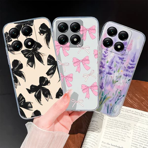Dành Cho Xiaomi 14T 15T Pro Ốp Điện Thoại Đẹp Nhiều Màu Sắc Nơ Họa Tiết Mềm Mỏng TPU Trong Suốt Vỏ Nhẹ Chống Sốc Bền Ốp Lưng