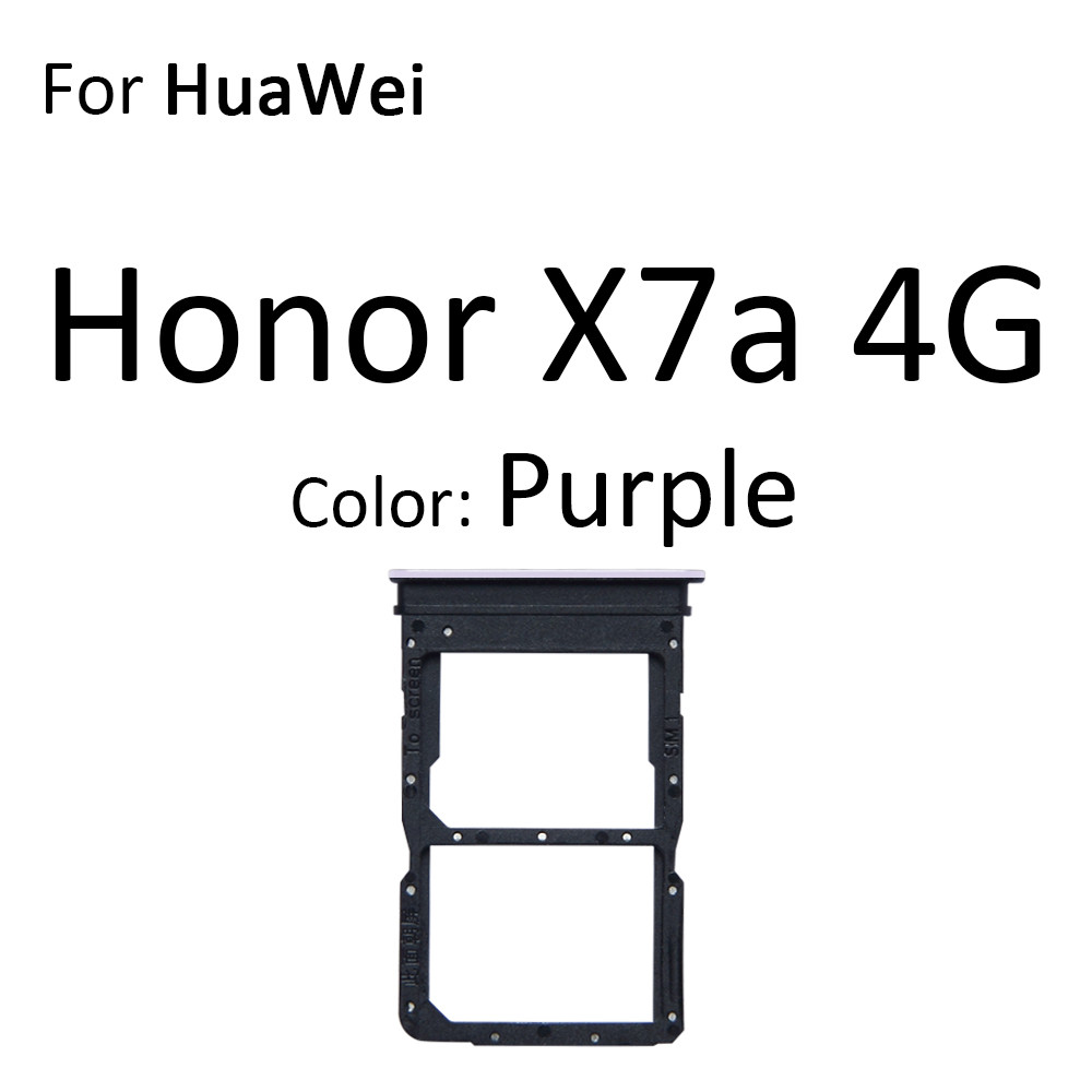 Thẻ Sim Micro SD Khay Đựng Thẻ Ổ Cắm Khe Cắm Hộp Đựng Kết Nối Adapter ReaderFor HuaWei Honor X7 X7a 4G X7b Thay Thế Các Bộ Phận