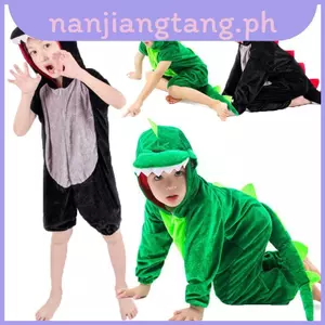 Trẻ Em Khủng Long Trang Phục Cá Sấu Trang Phục Cosplay Unisex Áo liền quần