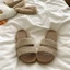 Rơm Linen Áo khoác ngoài thoáng khí Dép đi biển Dép đi trong nhà mùa hè dành cho nữ