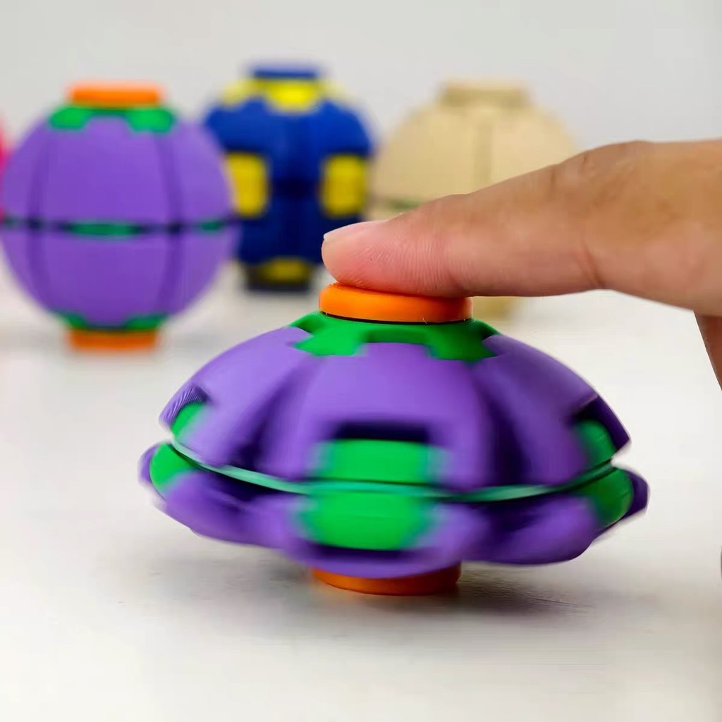 2 Chiếc Mới 3D Biến Đổi Fidget Spinner Ball Press Để Xoay Biến Dạng Đồ Chơi Giảm Căng Thẳng Di Động Chống Lo Âu Cảm Giác Fidget Đồ Chơi Dành Cho Trẻ Em Người Lớn