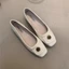 Flat-soled Small Fragrant Style Black Ballet Shoes With Elegant Temperament And Camellia Shal