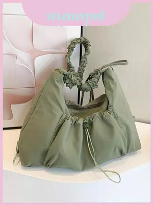 Túi đeo vai hình ngang đơn giản bằng Nylon có túi điện thoại nội thất Thời trang nữ cho