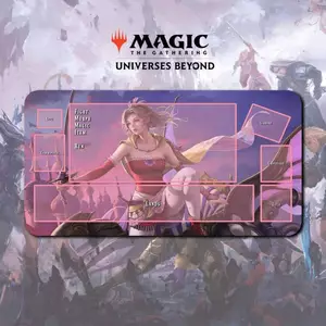 Playmat Terra Branford v2 - Magic The Gathering x Final Fantasy Anime Battle Card Stitched Edges 350x600x2mm