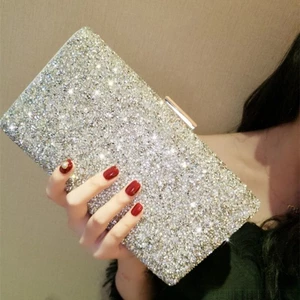 Celebrity Fashion New Style Diamond Wedding Sparkling Temperament Clutch Bag Banquet Dress Party