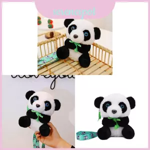 Túi Mini sang trọng gấu trúc mềm theo chủ đề với thiết kế khối màu cho hàng ngày