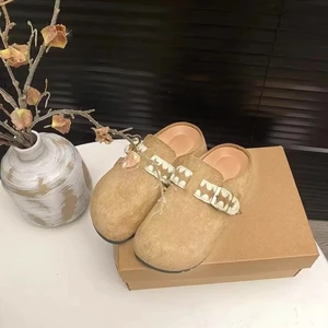 Increased Thick-soled Birkenstock Shoes, Toe-cap Half Slippers For Women, New Spring And Summer
