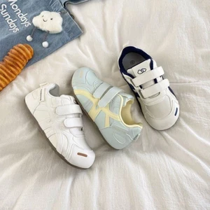 Giày trắng Velcro dành cho nữ mới đa năng mùa thu giày thể thao thông thường thích hợp đào tạo đ
