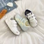 Giày trắng Velcro dành cho nữ mới đa năng mùa thu giày thể thao thông thường thích hợp đào tạo đ