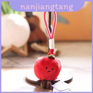 Mặt dây chuyền sang trọng trái cây dễ thương với vải sang trọng ngắn cho phụ kiện và ý tưởng túi xách