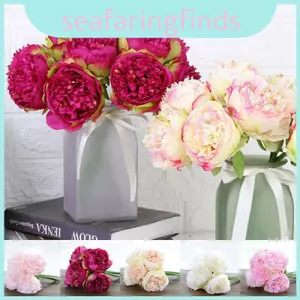 Hoa mẫu đơn lụa giả tuyệt đẹp không phai màu lý tưởng để trang trí nội thất lãng mạn