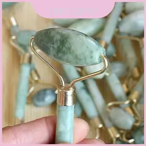 Máy mát xa mặt đá ngọc bích hoa trắng đích thực Con lăn làm đẹp