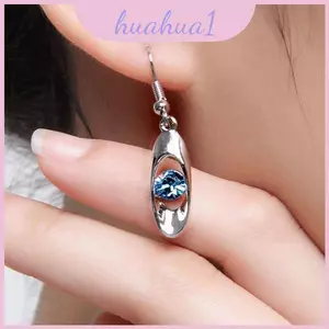 Bông tai hợp kim giọt nước độc đáo với đồ trang trí bằng đá nước cho nữ