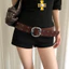 Thắt lưng rộng Edgy Punk lấy cảm hứng từ thiết kế có đinh tán để đi chơi thường ngày và đêm