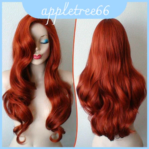 Jessica Rabbit Lấy cảm hứng từ Tóc giả gợn sóng màu đỏ Dây đeo có thể điều chỉnh và tiếng nổ xiên