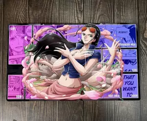 O-P OPCG TCG CCG Chơi Pad Nico Robin Playmat Thẻ Giao Dịch Trò Chơi Thảm Mousepad Anime Trận Thẻ Khâu Cạnh