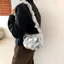 Túi Cottonshoulder Nữ Hình Giọt Nước Có Dây Kéo Túi Sử Dụng Hàng Ngày Cho Nữ