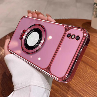 Ốp Lưng Cho iPhone X Xs Xr Xs Max Cửa Sổ Lớn Cao Cấp Trong Suốt Điện Thoại Thẩm Mỹ 3D Đế Điện Thoại Thiết Kế Mới