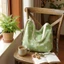Summer New Mint Green Fresh Canvas Crossbody Shoulder Bag Large Capacity College Student Work Co