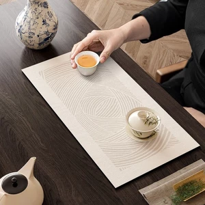 Kích Thước Nhỏ Thiền Bàn Cờ Chống Thấm Nước Trà Thảm Ánh Sáng Sang Trọng Cao Cấp Bàn Thảm Trà Bàn Ăn Hiện Đại Diatom Thảm Bùn