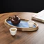 Khay Thủy Tinh Hoa Begonia Khay Trà Retro Bộ Trà Melamine Hộ Gia Đình Nhỏ Đơn Giản Phòng Trà Trái Cây Ăn Nhẹ Bảo Quản [Bồi Thường Gói Thiệt Hại]