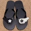 Korean Style Wing Polka Dot Contrasting Color Millennium Flip-flops Style Flip-flops Flat Bottom