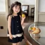 cô gái phong cách mùa hè ren vest quần ống rộng quần short dây treo
