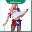 Suicide Squad Harley Quinn Tóc Giả Với Thủ Công Cơ Khí Cho Halloween Cosplay Tiệc Và Sự Kiện