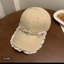 bow Lace Baseball Cap For Women, Korean Version, All-match Face-showing Small Peaked Cap, Large