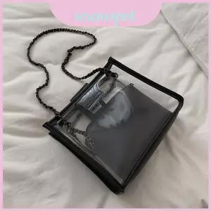 Ví vuông Pvc thời trang có túi đi chơi đô thị cho